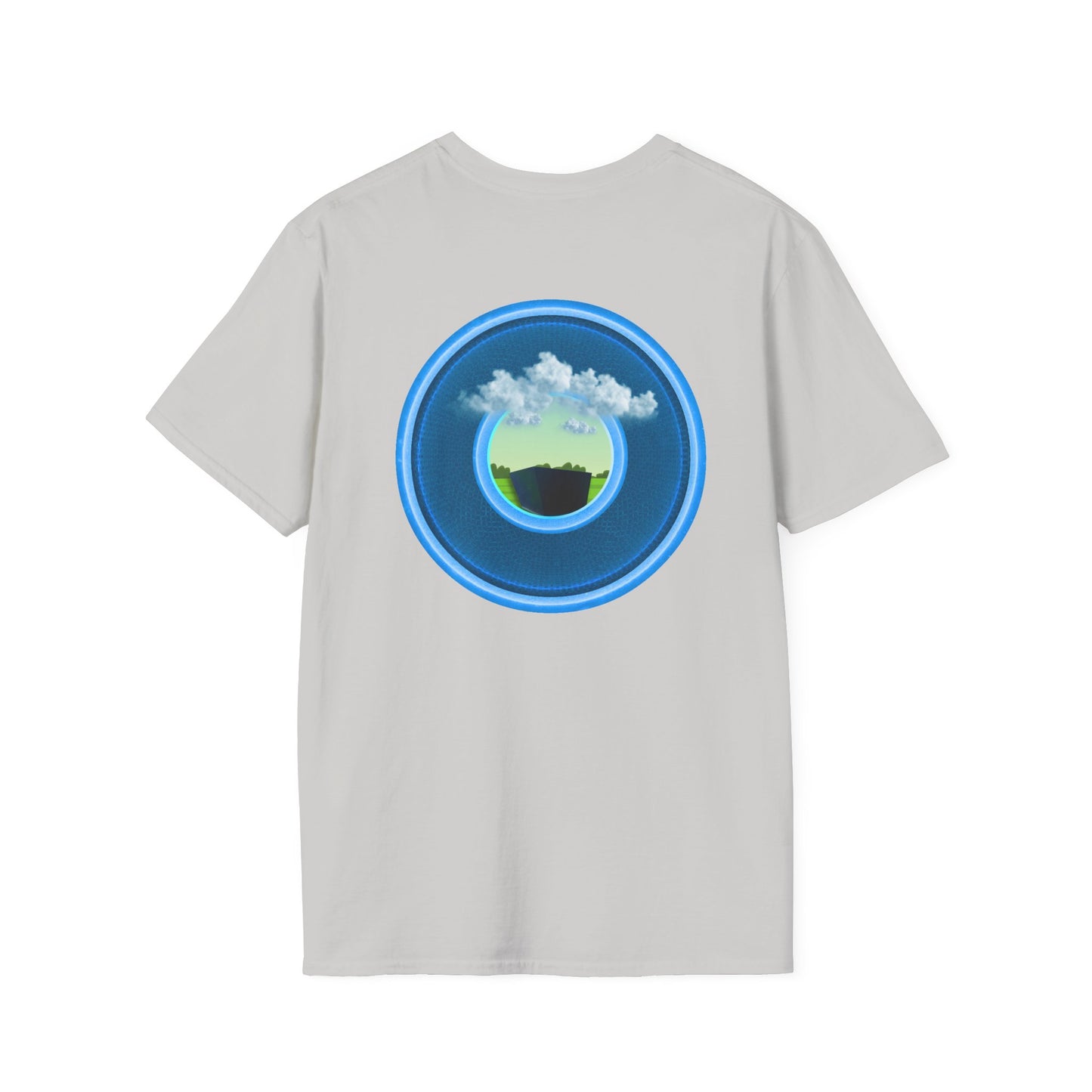 Classic Donut Tee - Unisex Soft-Style - "Got Rhombus?" - series 1.0  - variant 1 - blue/blue donut