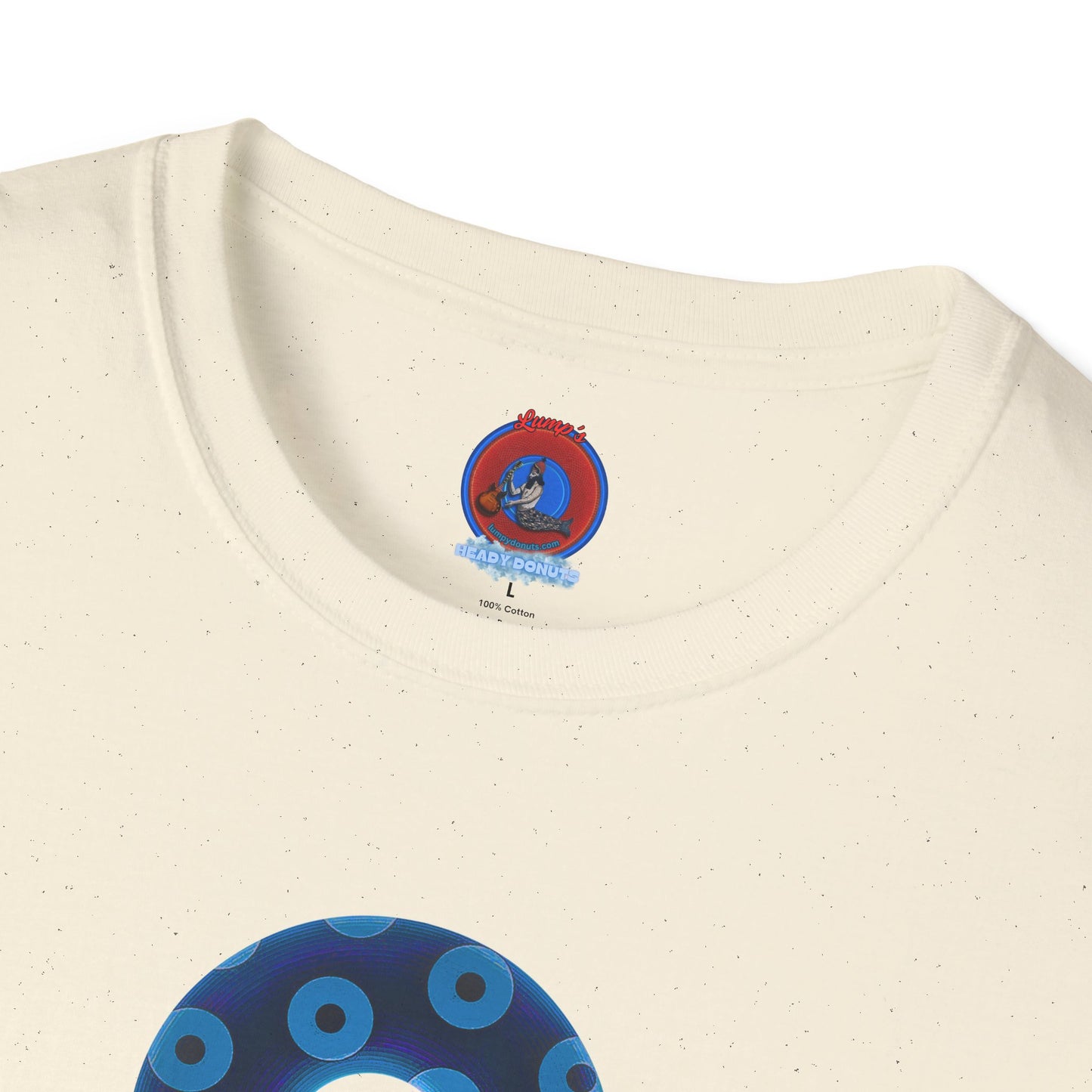 Plain Donuts/Unisex Soft-Style - "Plain Blimpy Paradoxical Donuts" - dark blue/sky blue donuts