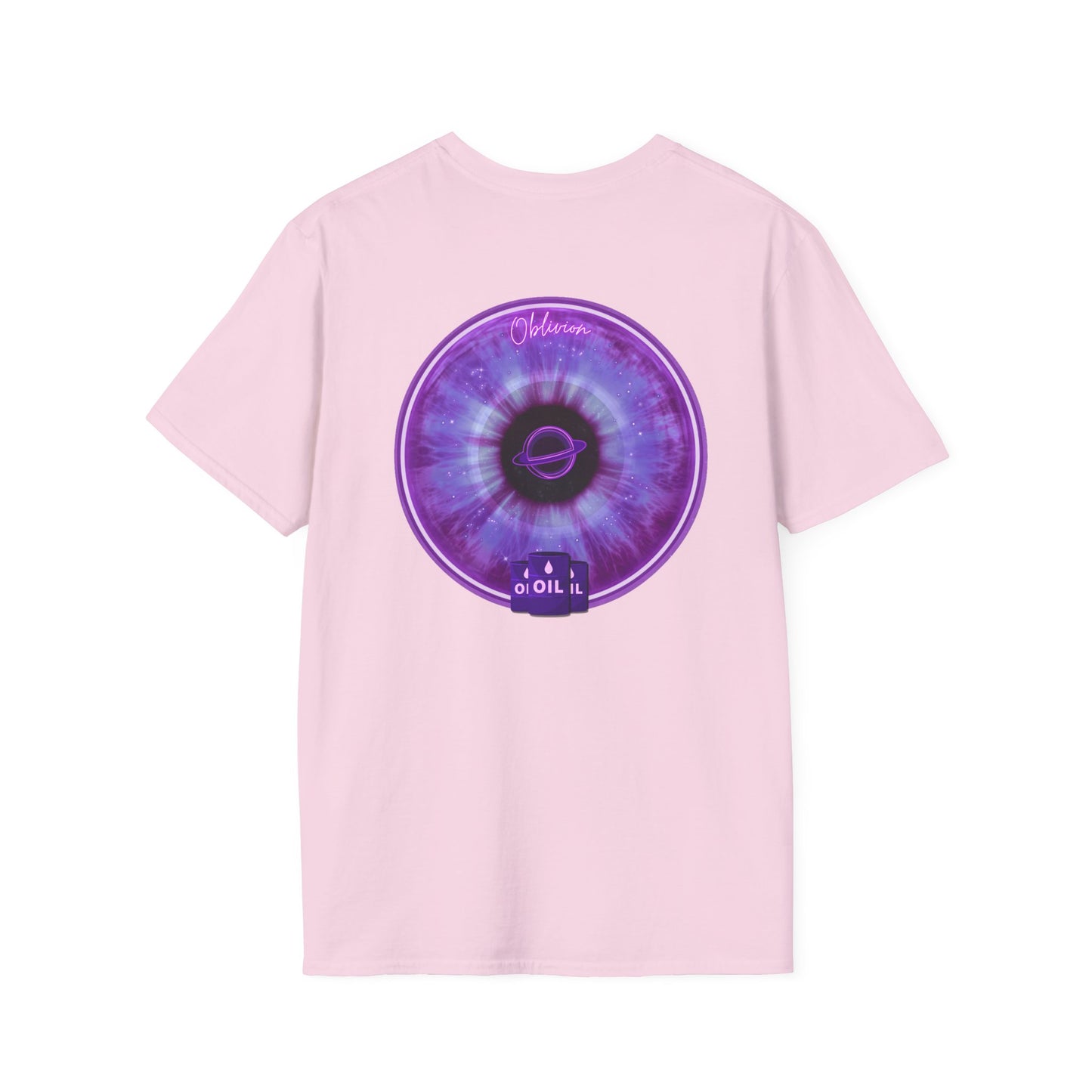 Classic Donut Tee - Unisex Soft-Style - "The Oblivious Donut" - purple idonut