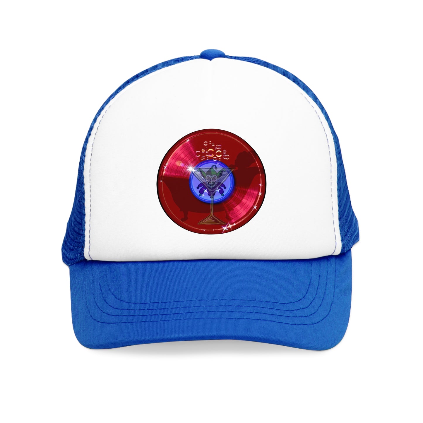 Lumpy Trucker Hat - Joker's series - "Joker's Personal Donut" - variant 1 - red donut