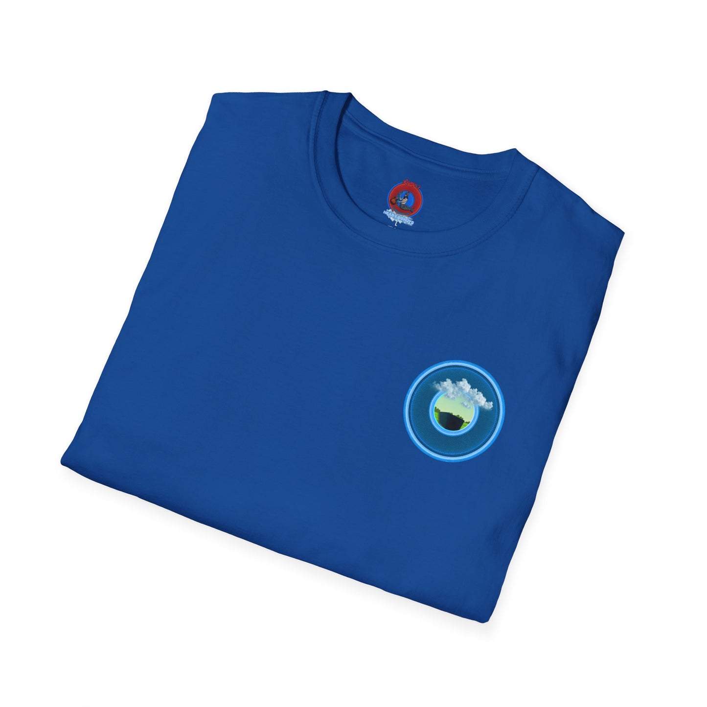 Classic Donut Tee - Unisex Soft-Style - "Got Rhombus?" - series 1.0  - variant 1 - blue/blue donut