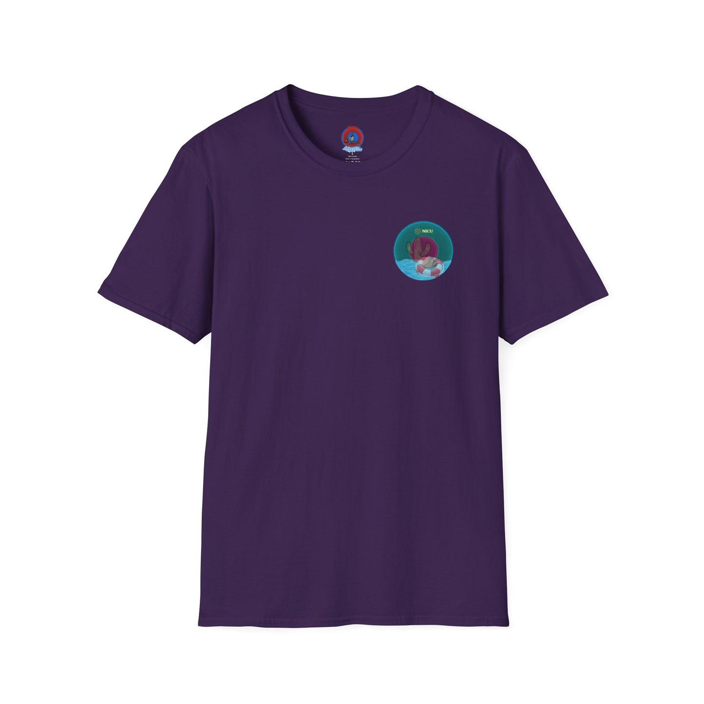 Classic Donut Tee - Unisex Soft-Style - "Masonic Donut of Rites" - series 1.0  - dark teal donut