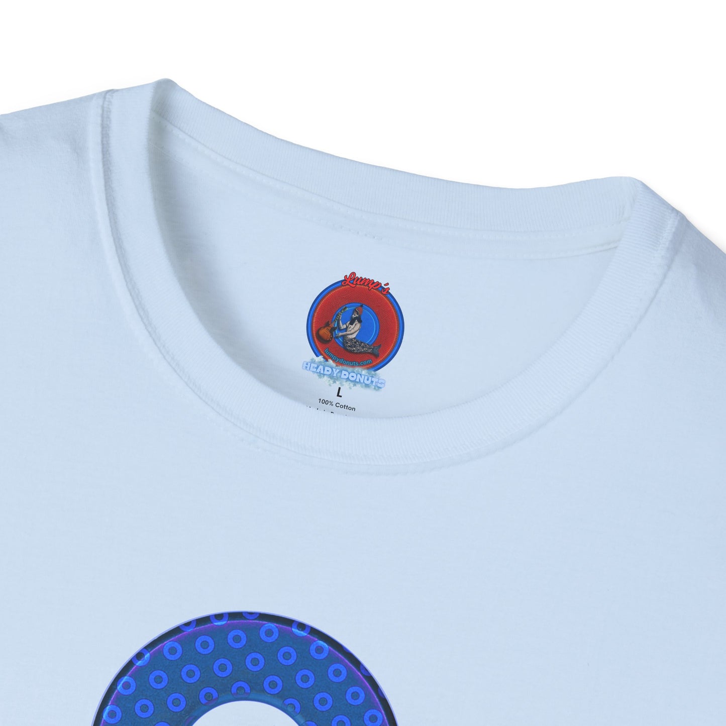 Plain Donuts/Unisex Soft-Style - "Plain Electric Paradoxical Donuts" - royal blue/dark blue donuts