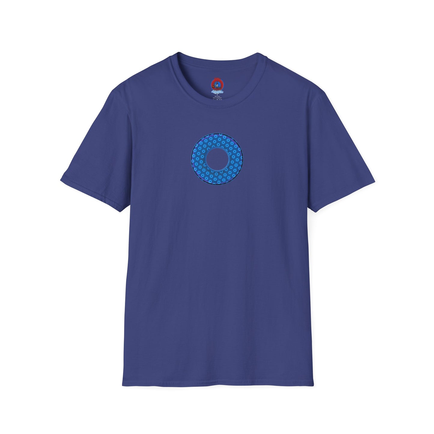 Plain Donuts/Unisex Soft-Style - "Plain Electric Paradoxical Donuts" - sky blue/dark blue donuts