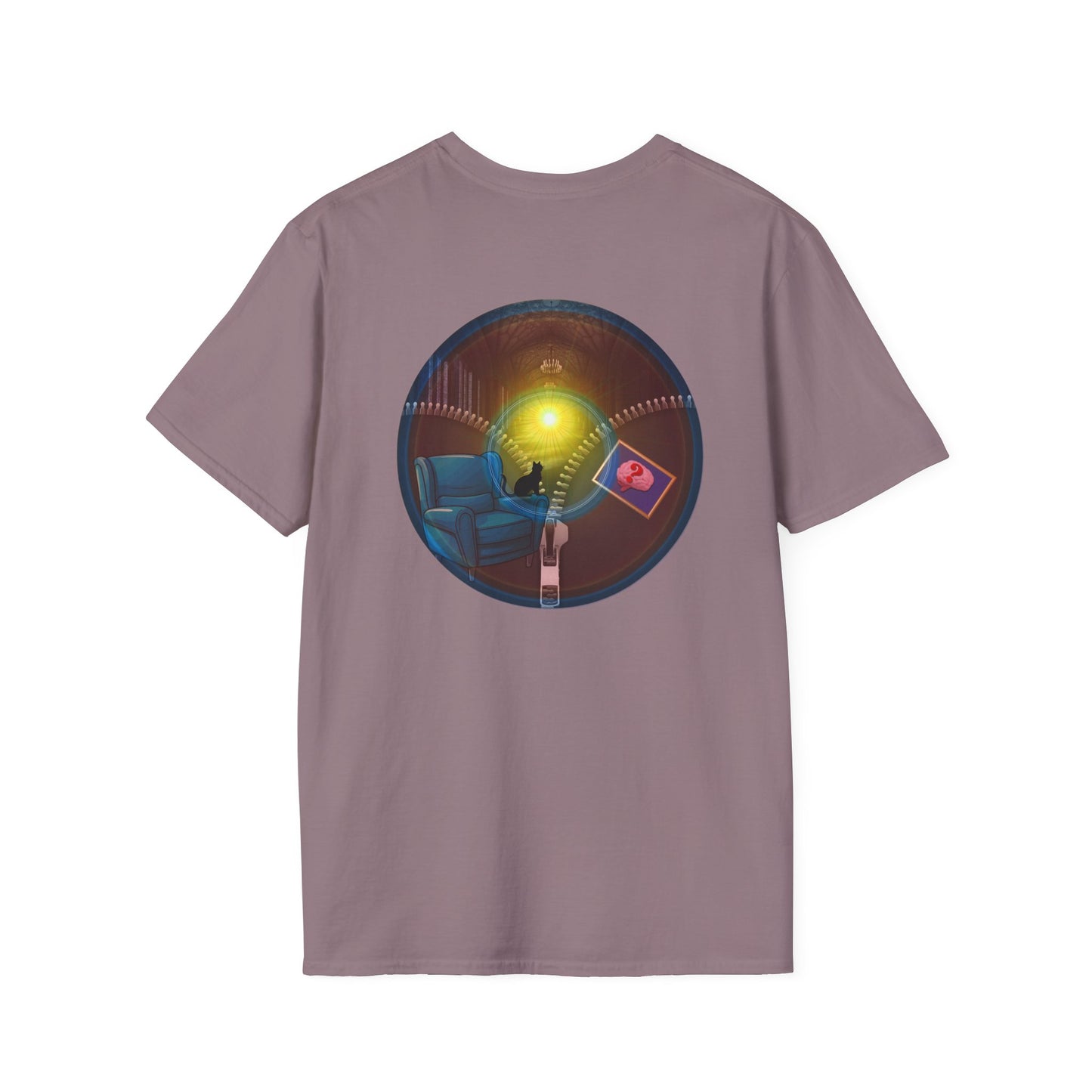 Classic Donut Tee - Unisex Soft-Style - "Donuts Going Through My Mind Mind Mind" - vivid pic donut