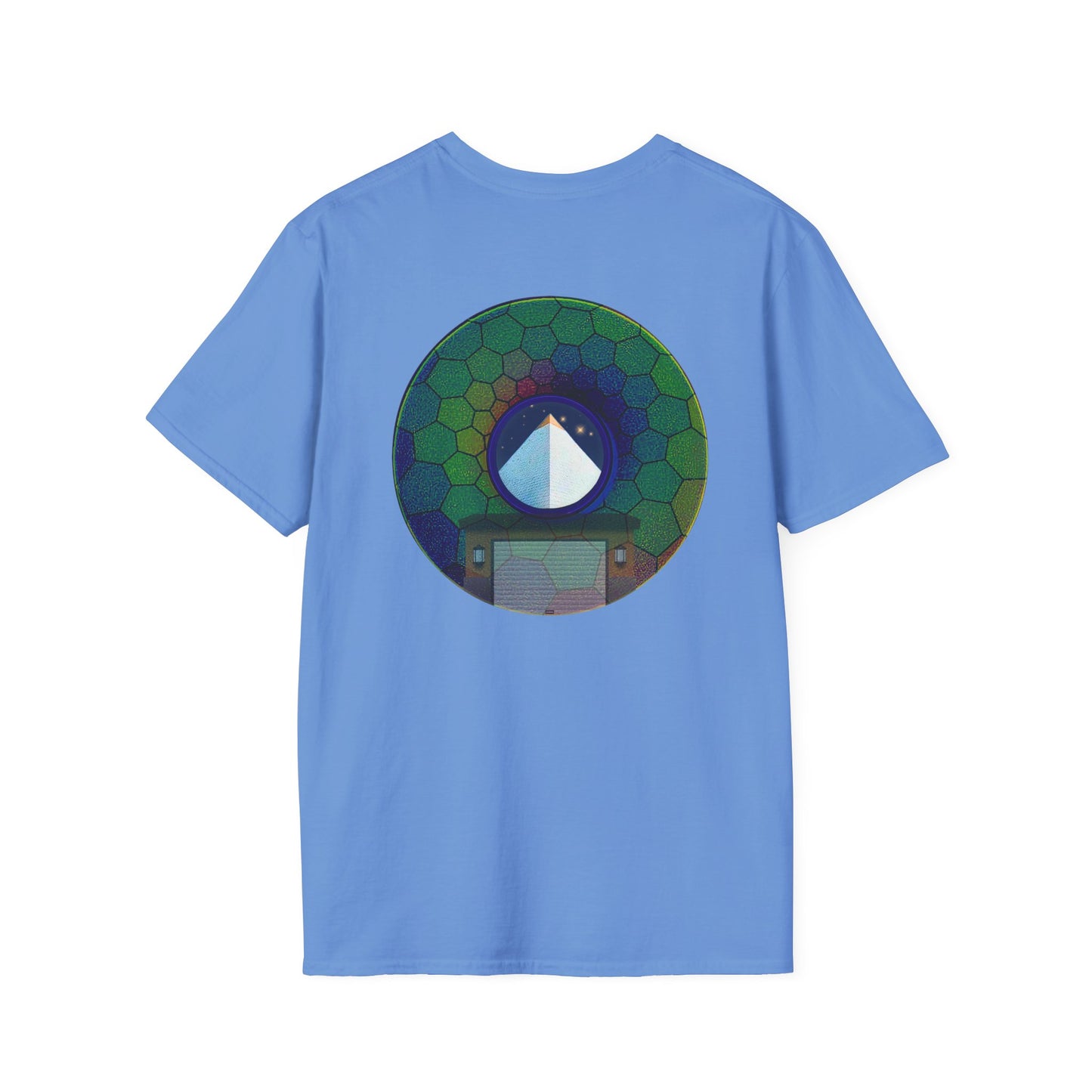 Classic Donut Tee - Unisex Soft-Style - "Limestone Donuts so Large" - variant 8 - green hexadonut w/garage
