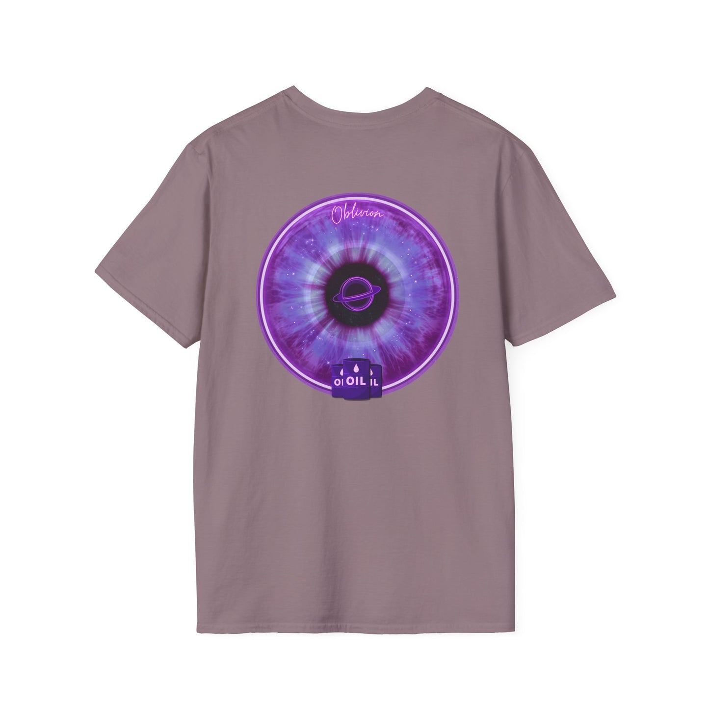 Classic Donut Tee - Unisex Soft-Style - "The Oblivious Donut" - purple idonut