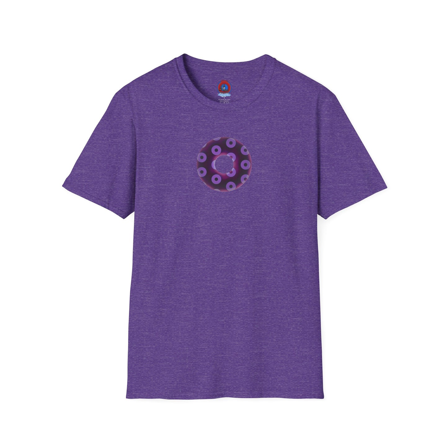 Plain Donuts/Unisex Soft-Style - "Plain Blimpy Paradoxical Donuts" - dark red violet/light purple donuts