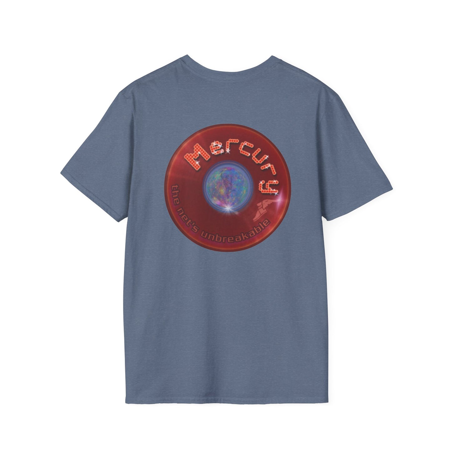 Classic Donut Tee - Unisex Soft-Style - "Donuts of the Gods" - series 1.0 - variant 2 - red donut