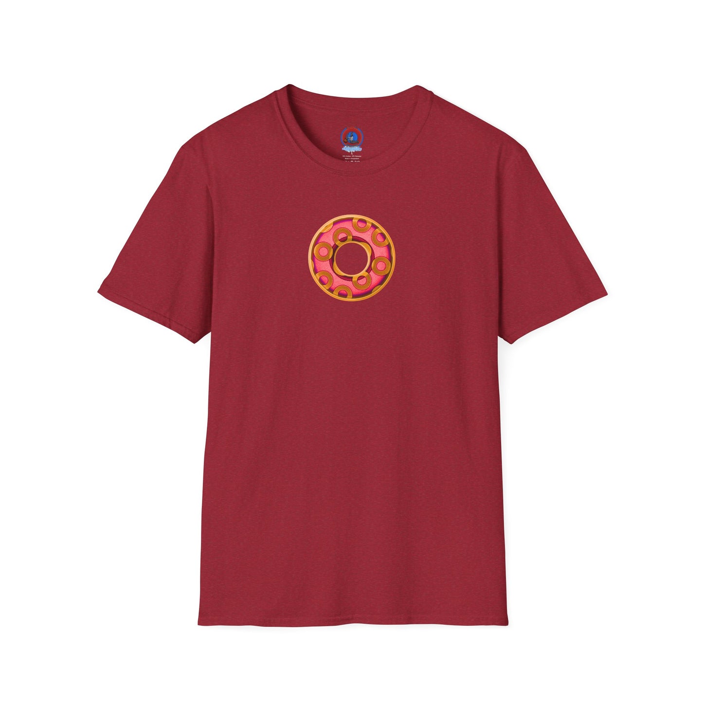 Plain Donuts/Unisex Soft-Style - "Plain Rustic Paradoxical Donuts" - rose/gold donuts