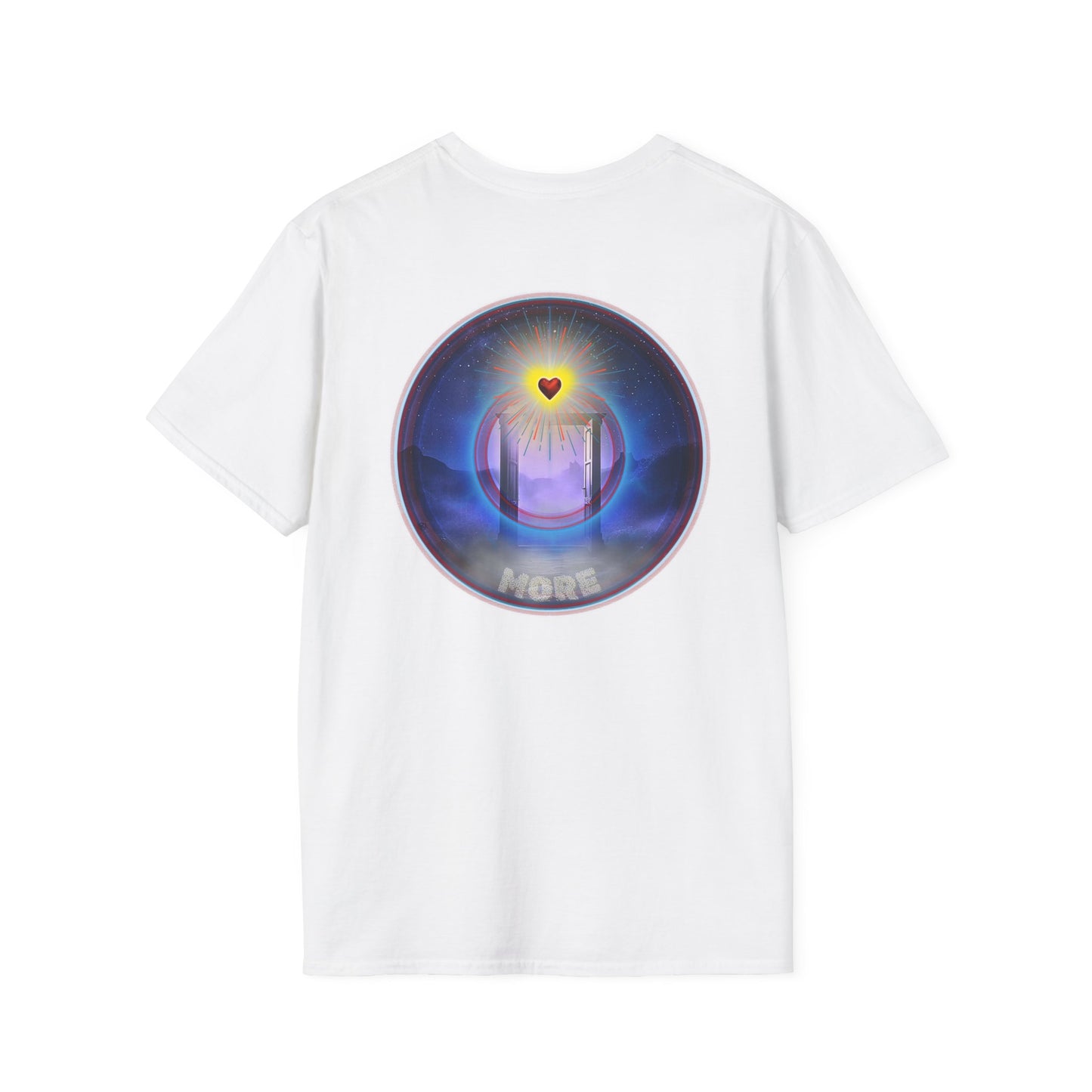 Classic Donut Tee - Unisex Soft-Style - "The Moring Donut' - vivid surreal donut