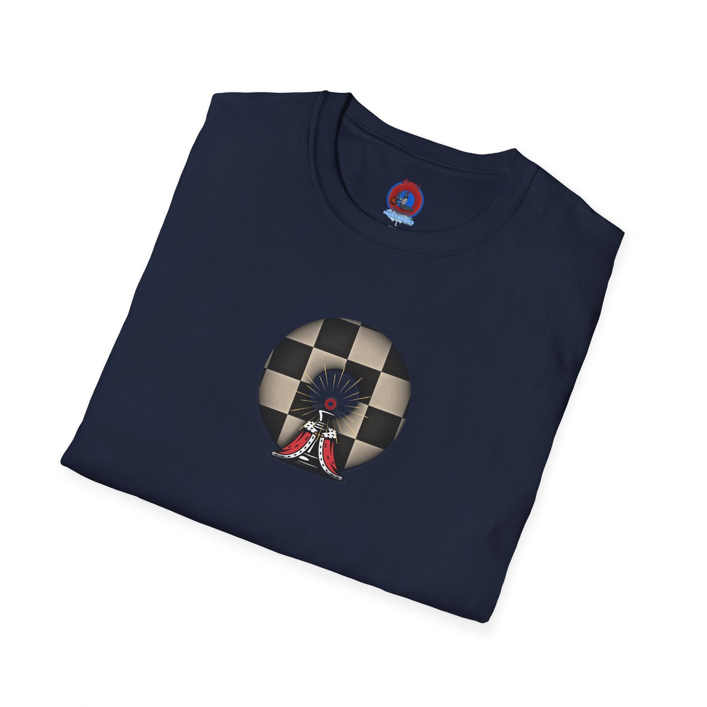 Classic Donut Tee - Unisex Soft-Style - "Bobby Phisher King's Donut no. 95" - chess donut