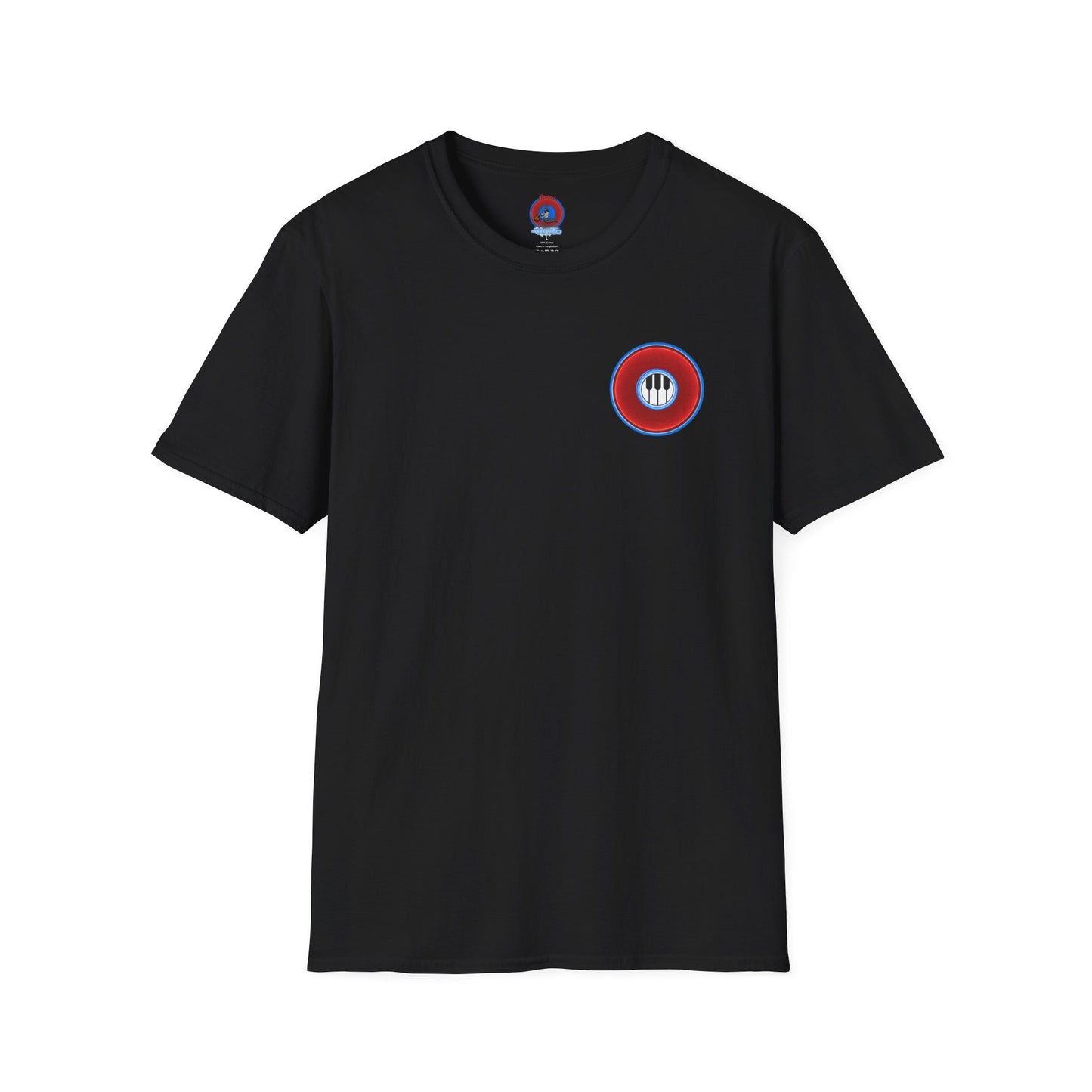 Classic Donut Tee - Unisex Soft-Style - "Rage Side Donut" - vivid red donut - variant 1