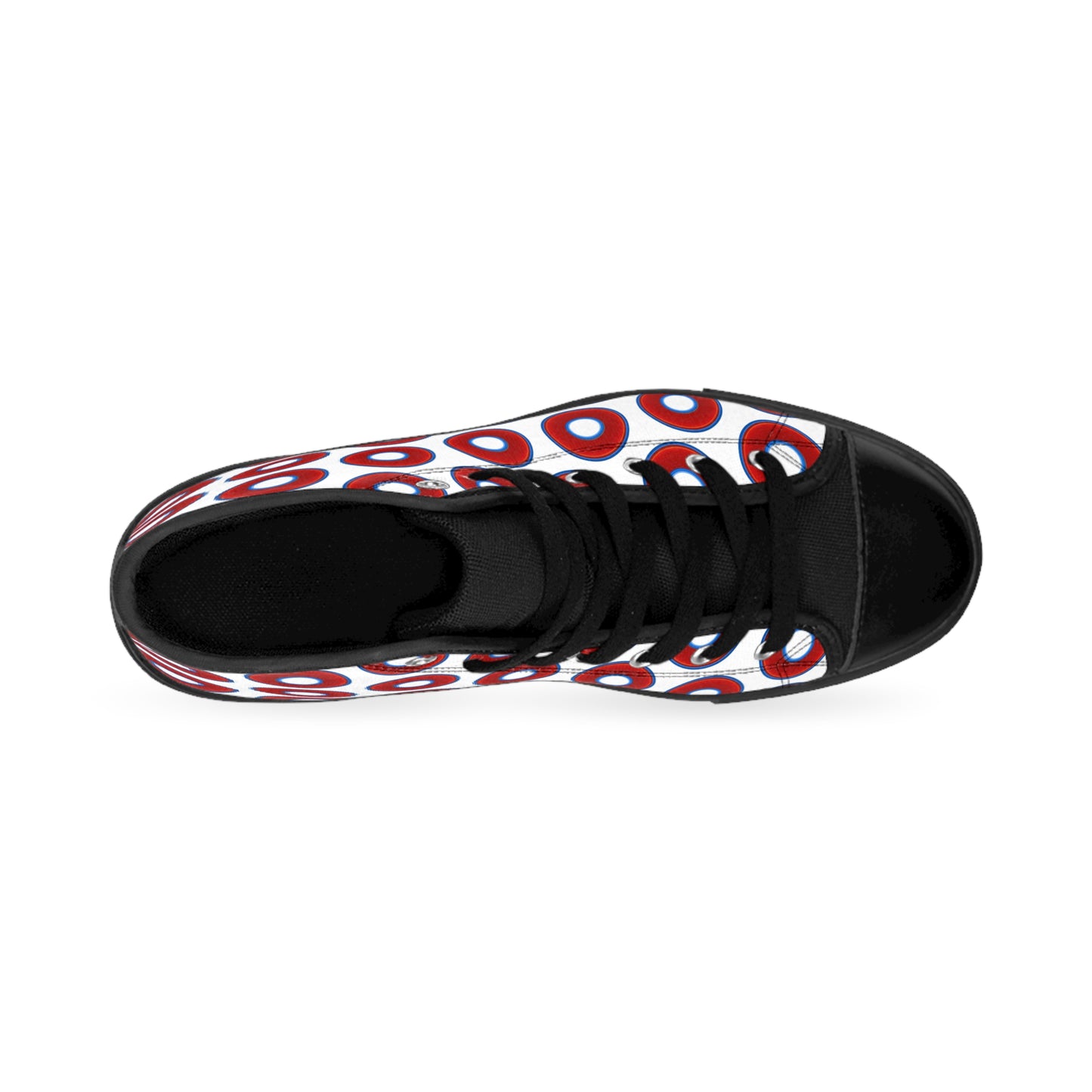 Cushiony Convectors - High Tops - red vivid donuts w/white background