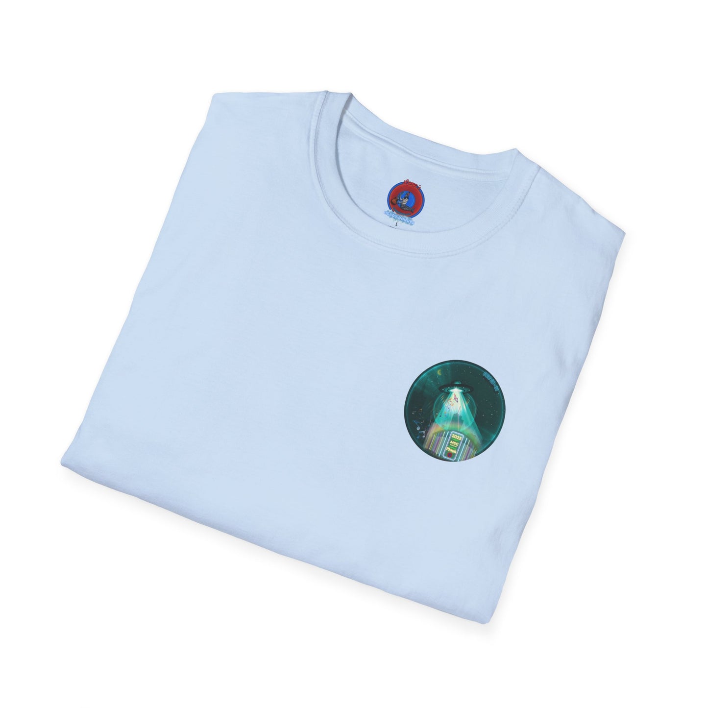 Classic Donut Tee - Unisex Soft-Style - "Secret Ingredient? MSG Of Course" - NYE Dec '24 - green donut