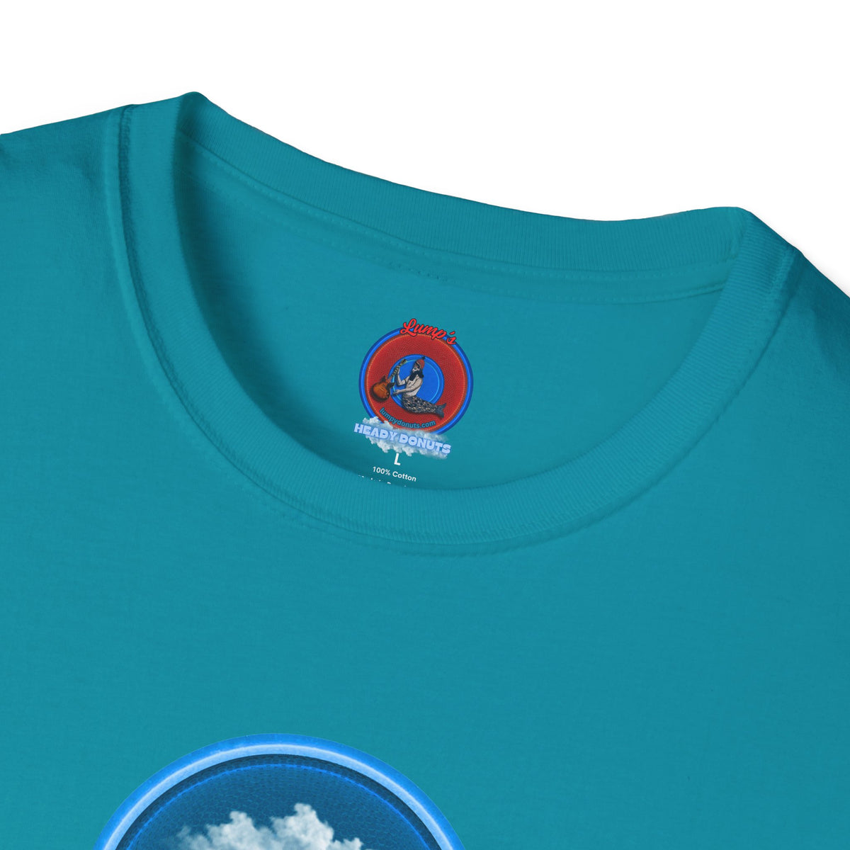 Classic Donut Tee - Unisex Soft-Style - "Got Rhombus?" - series 1.0  - variant 1 - blue/blue donut