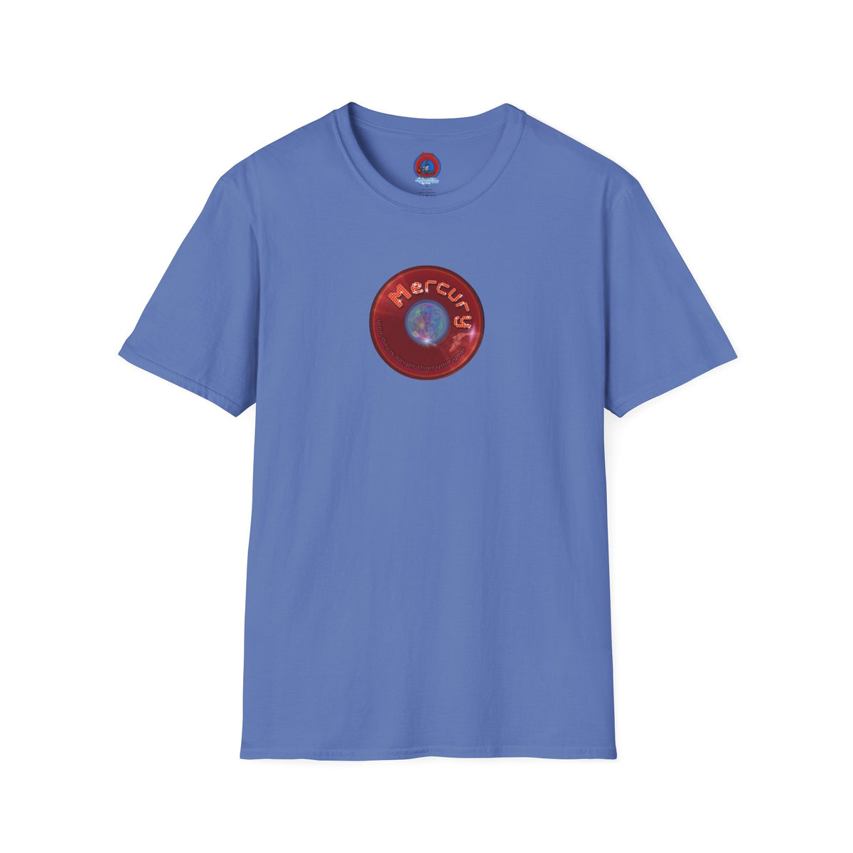 Classic Donut Tee - Unisex Soft-Style - "Donuts of the Gods" - series 1.0 - variant 5 - red donut