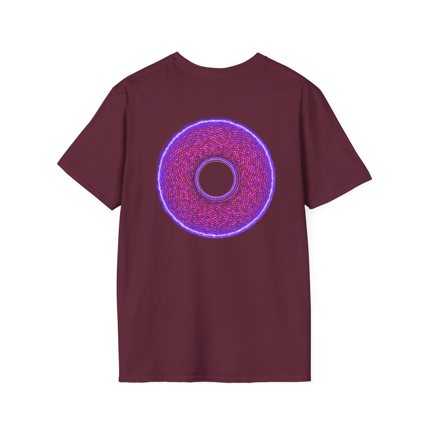 Classic Donut Tee - Unisex Soft-Style - "The Frankenstein Donut - It's Alive! " - series 1.0  - purple-ish donut