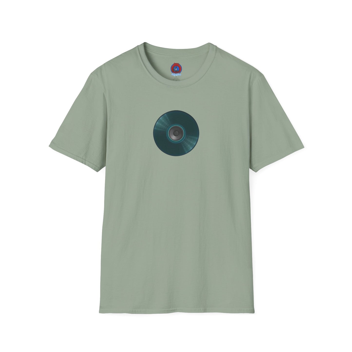Classic Donut Tee - Unisex Soft-Style - "The Plain Record Donut" - series 1.0 - dark teal green