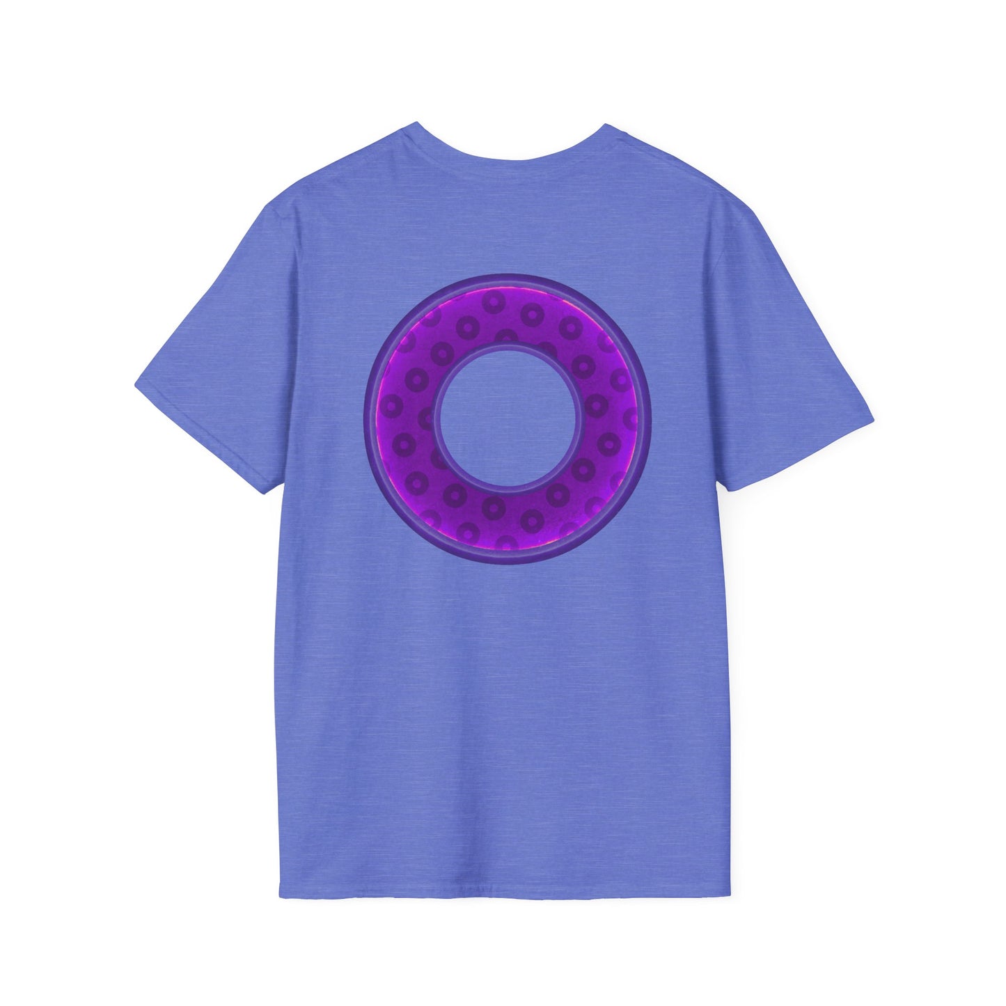 Plain Donuts/Unisex Soft-Style - "Plain Wide Mouthed Paradoxical Donuts" - purple/dark purple donuts