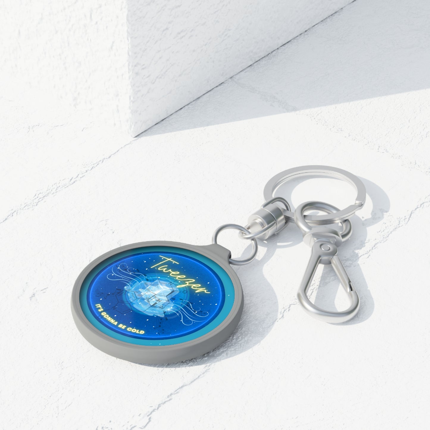 Lumpy Donut Keychain - "The Donut Reprised" - series 1.0 - blue donut