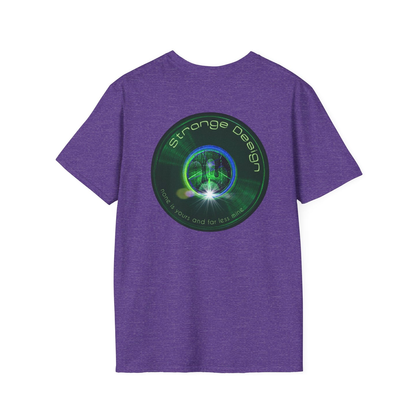 Classic Donut Tee - Unisex Soft-Style - "The Strangely Designed Donut Tee" - series 1.0 - green donut