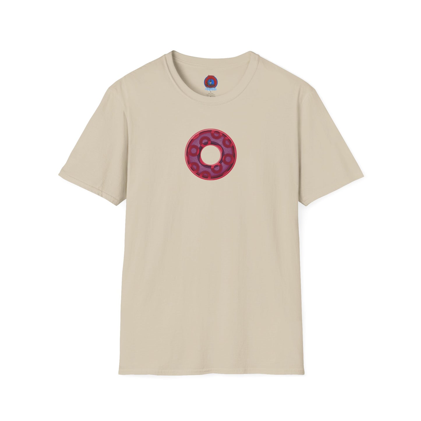 Plain Donuts/Unisex Soft-Style - "Plain Rustic Paradoxical Donuts" - mauve/purple donuts