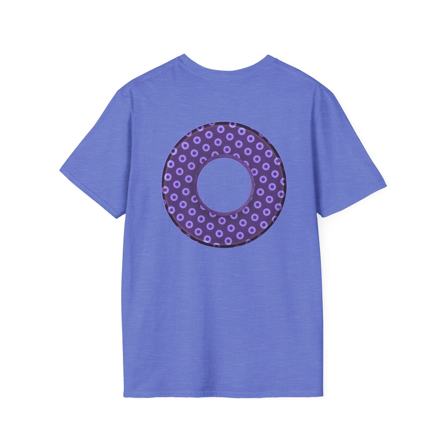 Plain Donuts/Unisex Soft-Style - "Plain Electric Paradoxical Donuts" - light purple/dark purple donuts