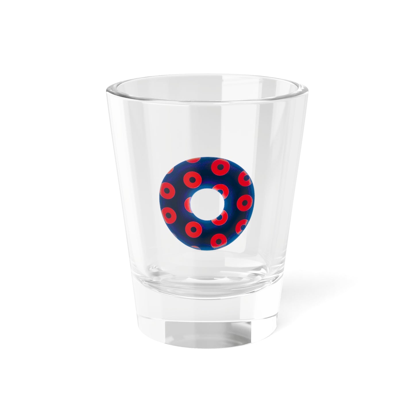 Bad Fishy Too - Blimpy Paradox Donut red/blue - Shot Glass, 1.5oz