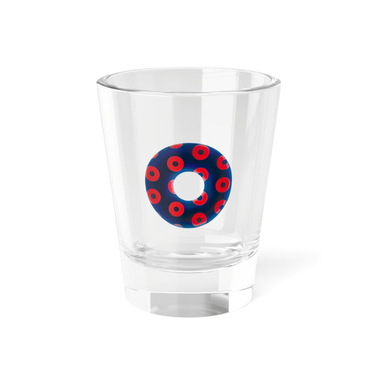 Bad Fishy Too - Blimpy Paradox Donut red/blue - Shot Glass, 1.5oz