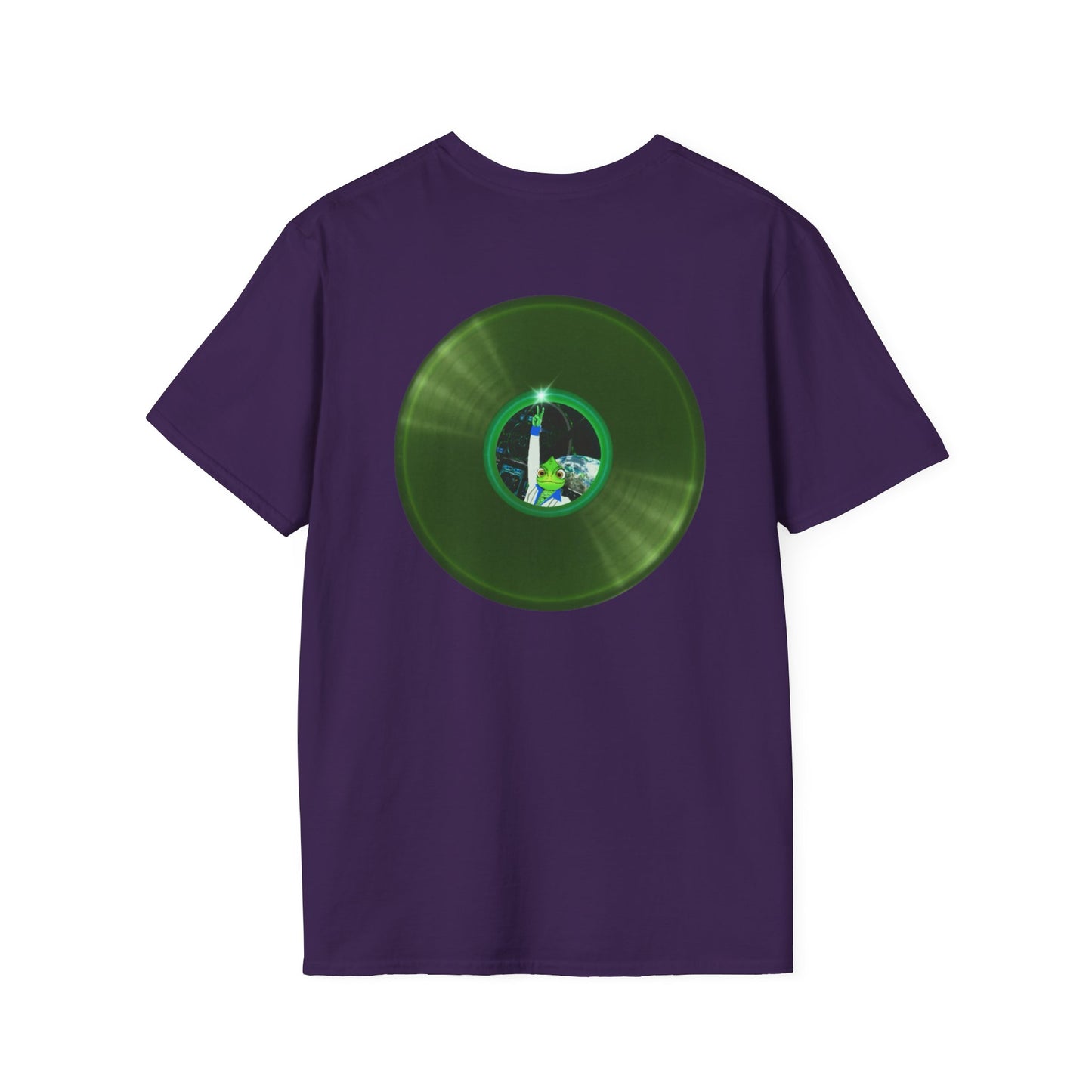 Classic Donut Tee - Unisex Soft-Style - "Rutherford's Staying Alive" - series 1.0 - variant 2 - green donut