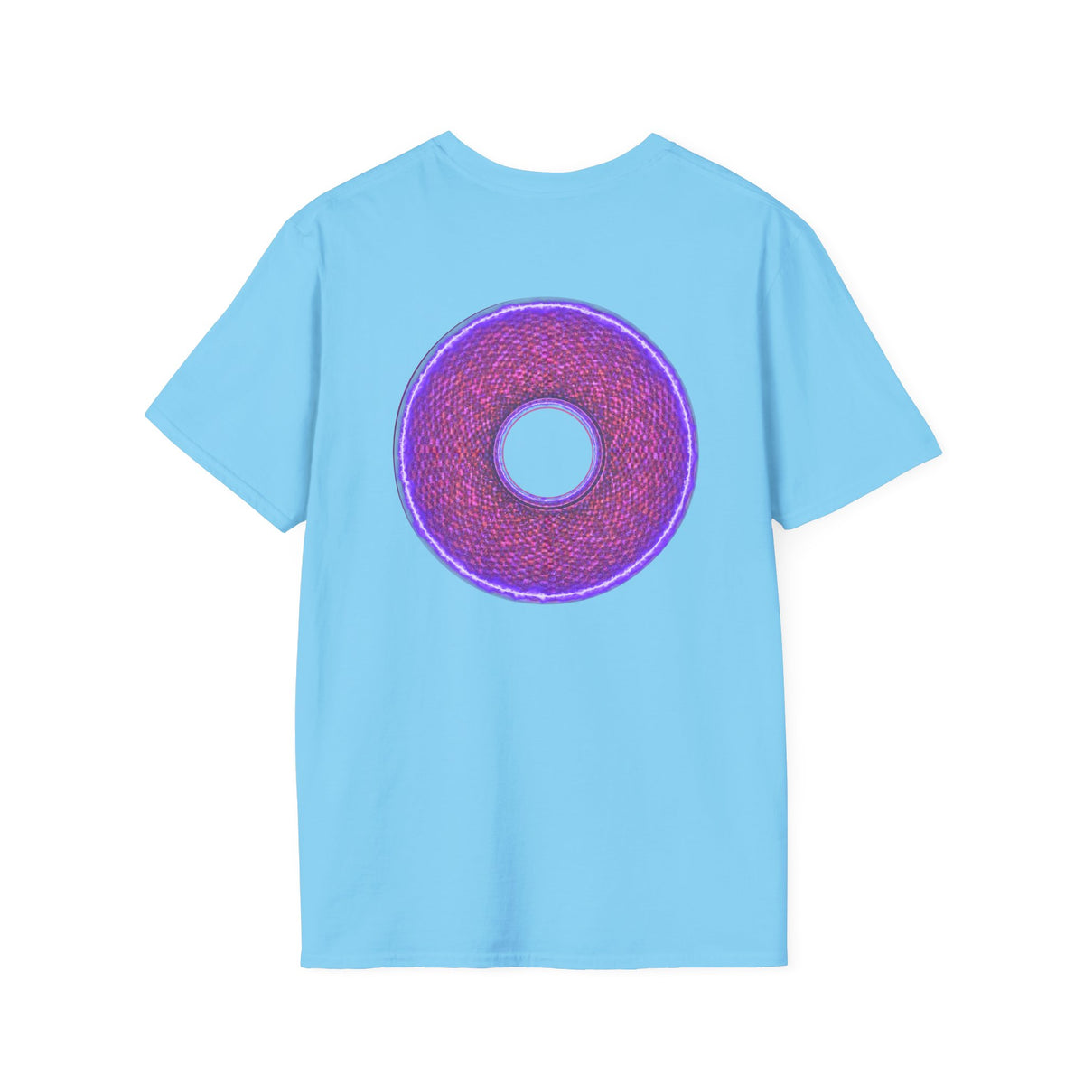 Classic Donut Tee - Unisex Soft-Style - "The Frankenstein Donut - It's Alive! " - series 1.0  - purple-ish donut