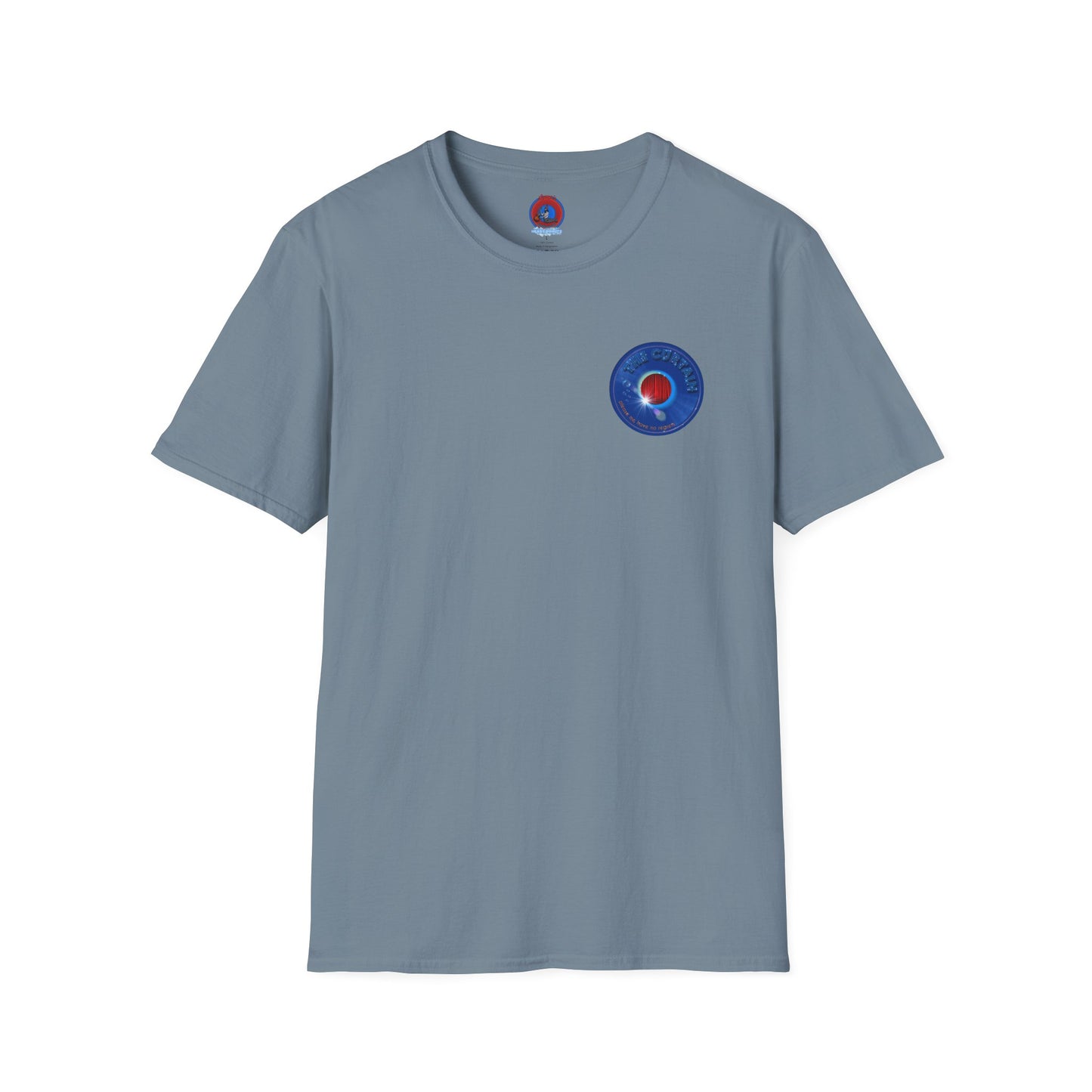 Classic Donut Tee - Unisex Soft-Style - "The Donut Without" - series 1.0  - variant 1 - blue donut