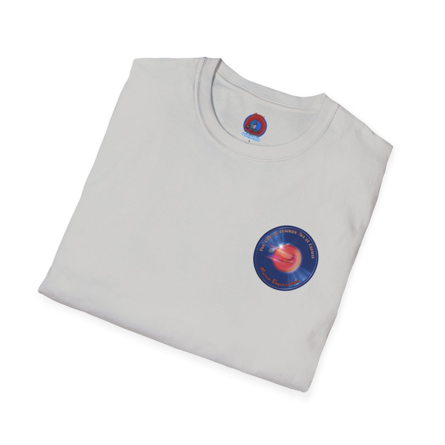 Classic Donut Tee - Unisex Soft-Style - "Marco's Preferred Donut" - series 1.0 - blue donut