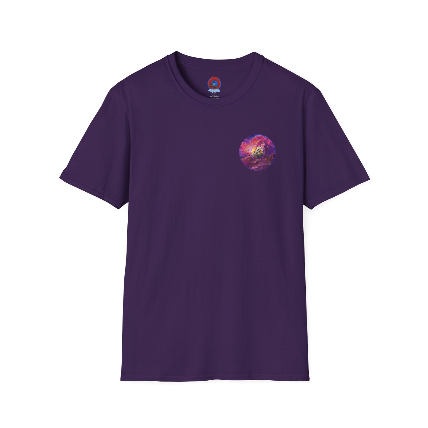 Classic Donut Tee - Unisex Soft-Style - "Icculus's Mountain Donuts " - series 1.0  - purple-ish donut