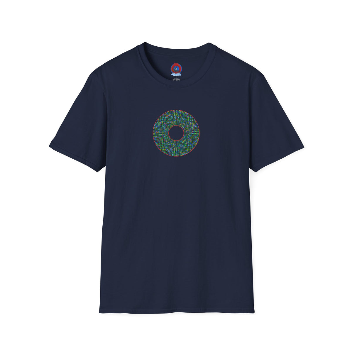 Donut Classic Donut Tee - Unisex Soft-Style - "The Pixilated Donut" - series 1.0 - multi-color donut