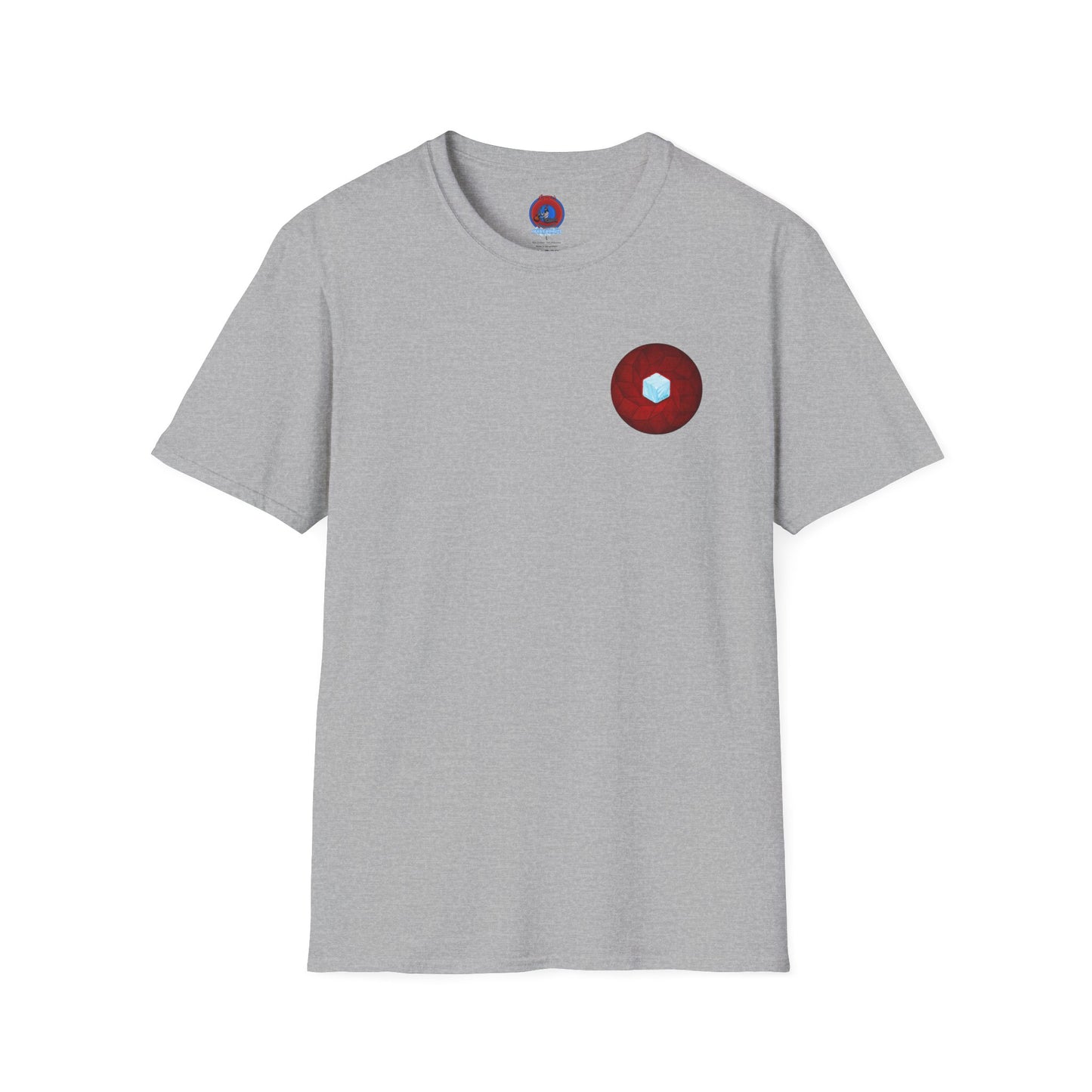 Classic Donut Tee - Unisex Soft-Style - "It's Ice... Cube's Donut" - variant 1 - red cubed donut