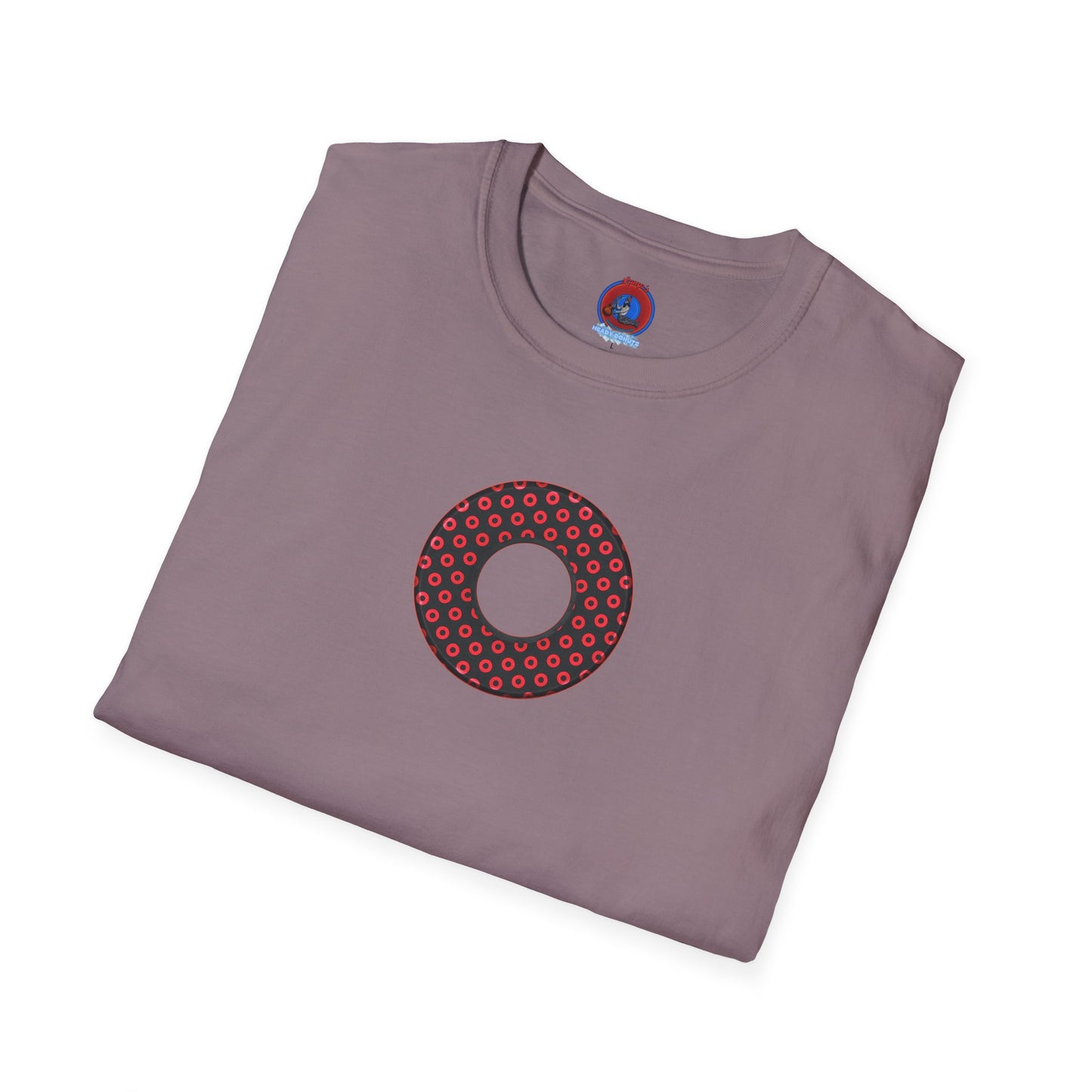 Plain Donuts/Unisex Soft-Style - "Plain Electric Paradoxical Donuts" - black/red donuts