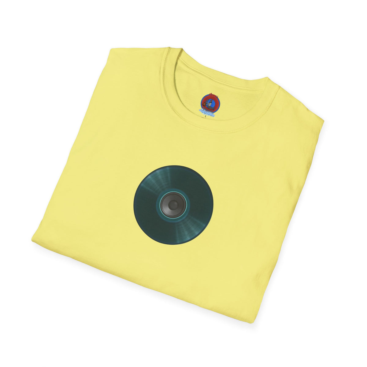 Classic Donut Tee - Unisex Soft-Style - "The Plain Record Donut" - series 1.0 - dark teal green