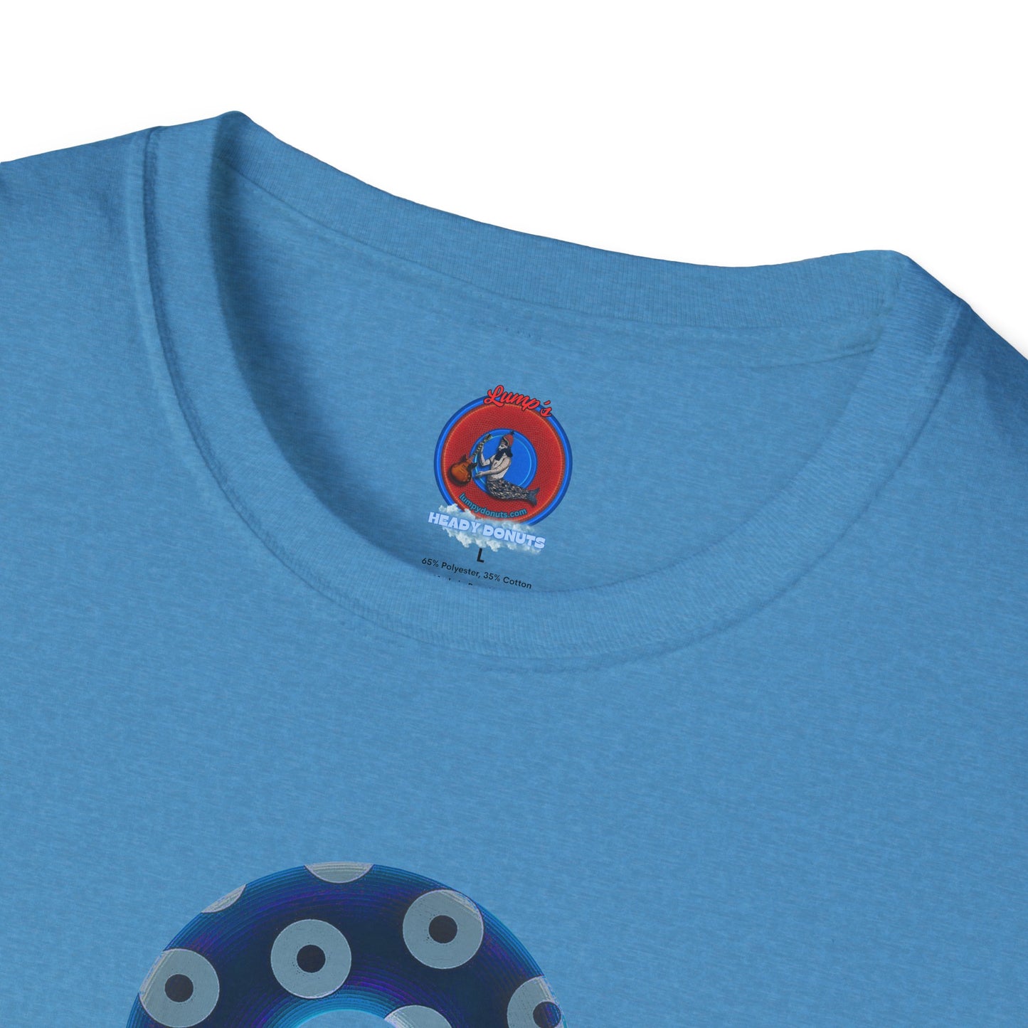 Plain Donuts/Unisex Soft-Style - "Plain Blimpy Paradoxical Donuts" - dark blue/gray donuts