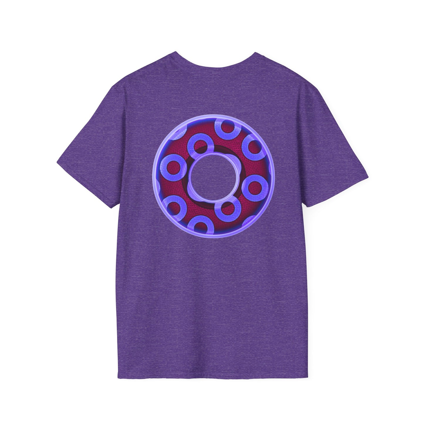 Plain Donuts/Unisex Soft-Style - "Plain Rustic Paradoxical Donuts" - violet/dark purple donuts