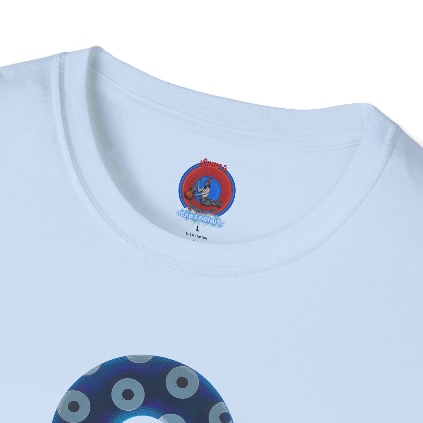 Plain Donuts/Unisex Soft-Style - "Plain Blimpy Paradoxical Donuts" - dark blue/gray donuts