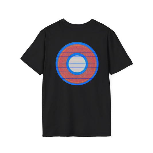 Classic Donut Tee - Unisex Soft-Style - "That's 1 Tasty Donut" - series 1.0  - variant 2 - red donut w/blank page
