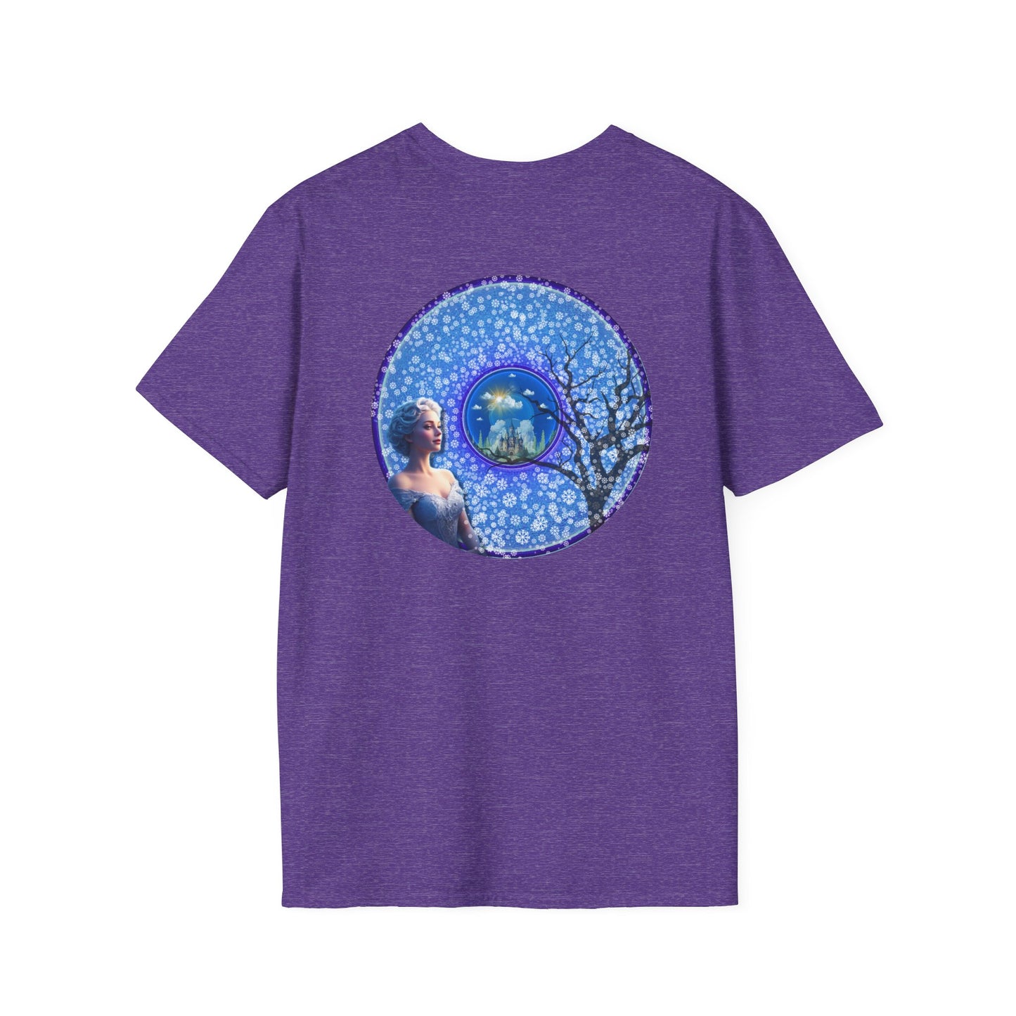 Classic Donut Tee - Unisex Soft-Style - "The Donut Locked in Glaciers" - series 1.0 - blue donut