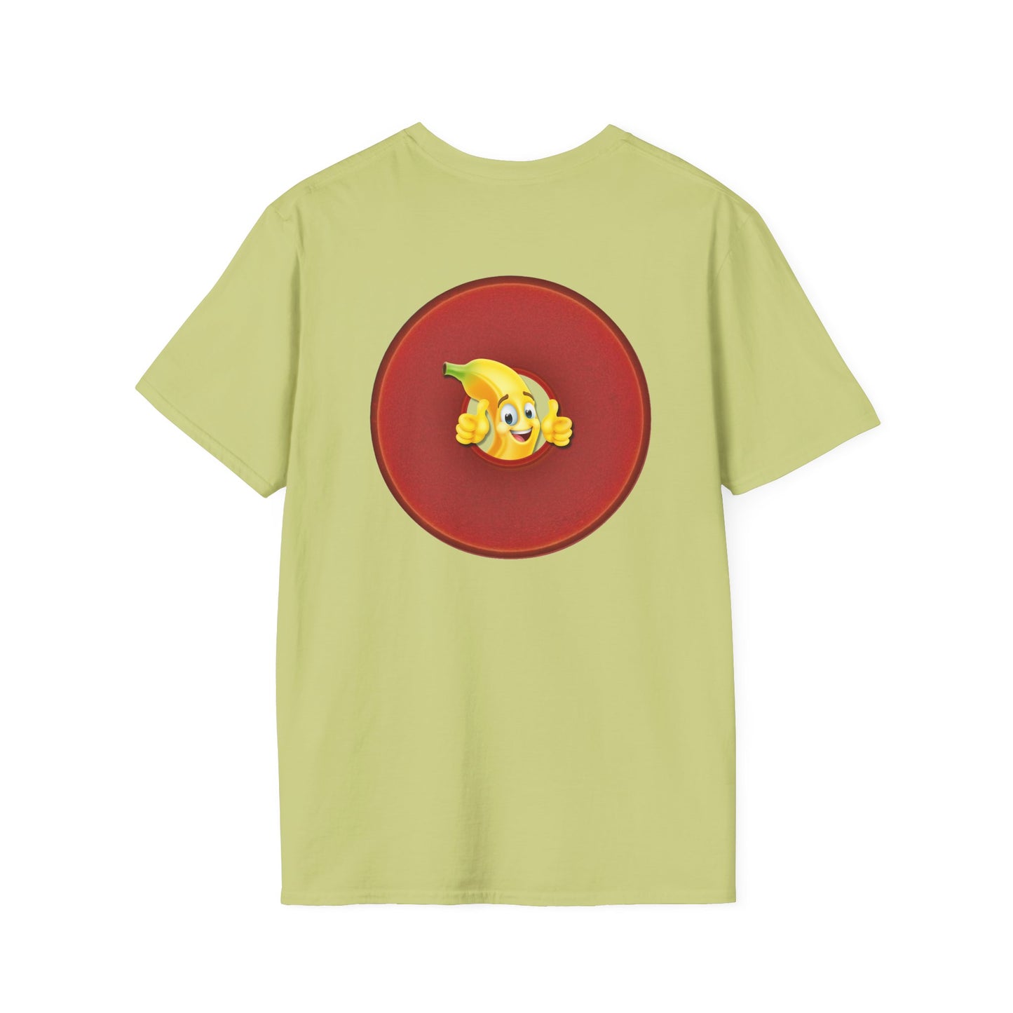 Classic Donut Tee - Unisex Soft-Style - "Dis' sheet, it's bananas!" - series 1.0 - variant 2 - red donut