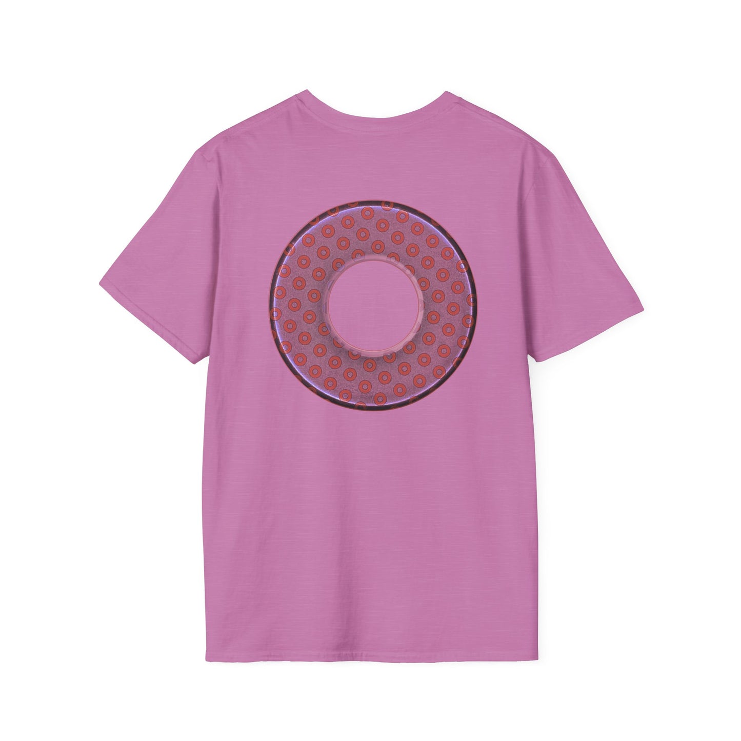 Plain Donuts/Unisex Soft-Style - "Plain Electric Paradoxical Donuts" - pink/mauve donuts