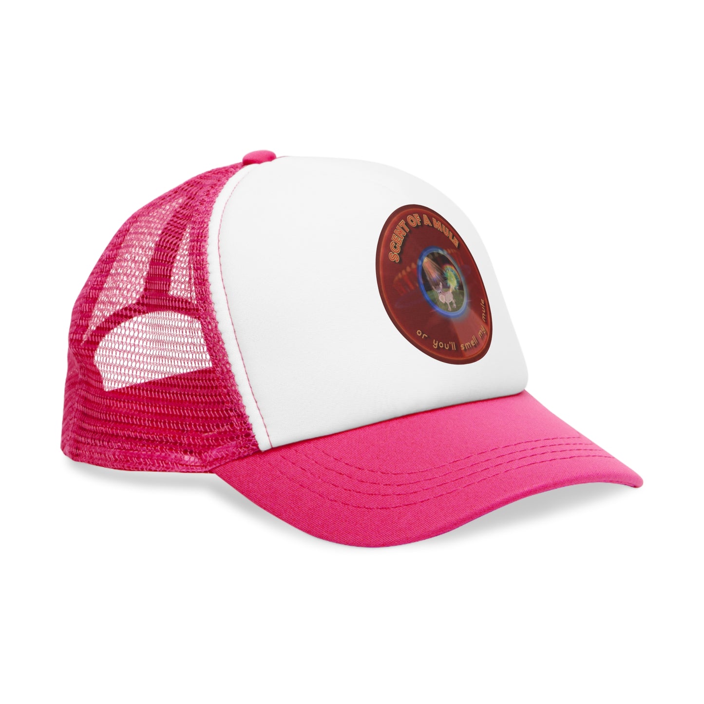 Lumpy Trucker Hat - "Scent of this Donut Hat is no Better" - variant 2 - red donut