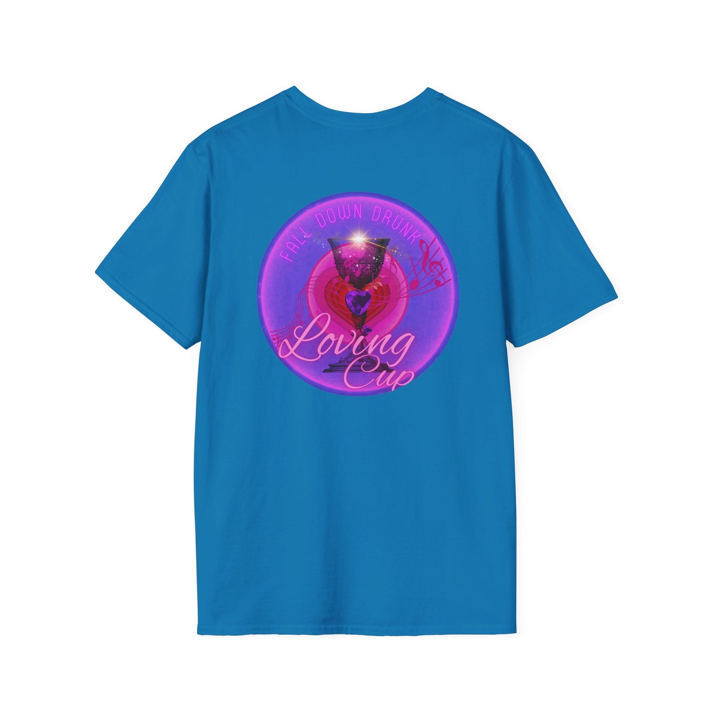 Classic Donut Tee - Unisex Soft-Style - "The Loving Donut" - series 1.0  - pink/purple donut [*Charity Donut]