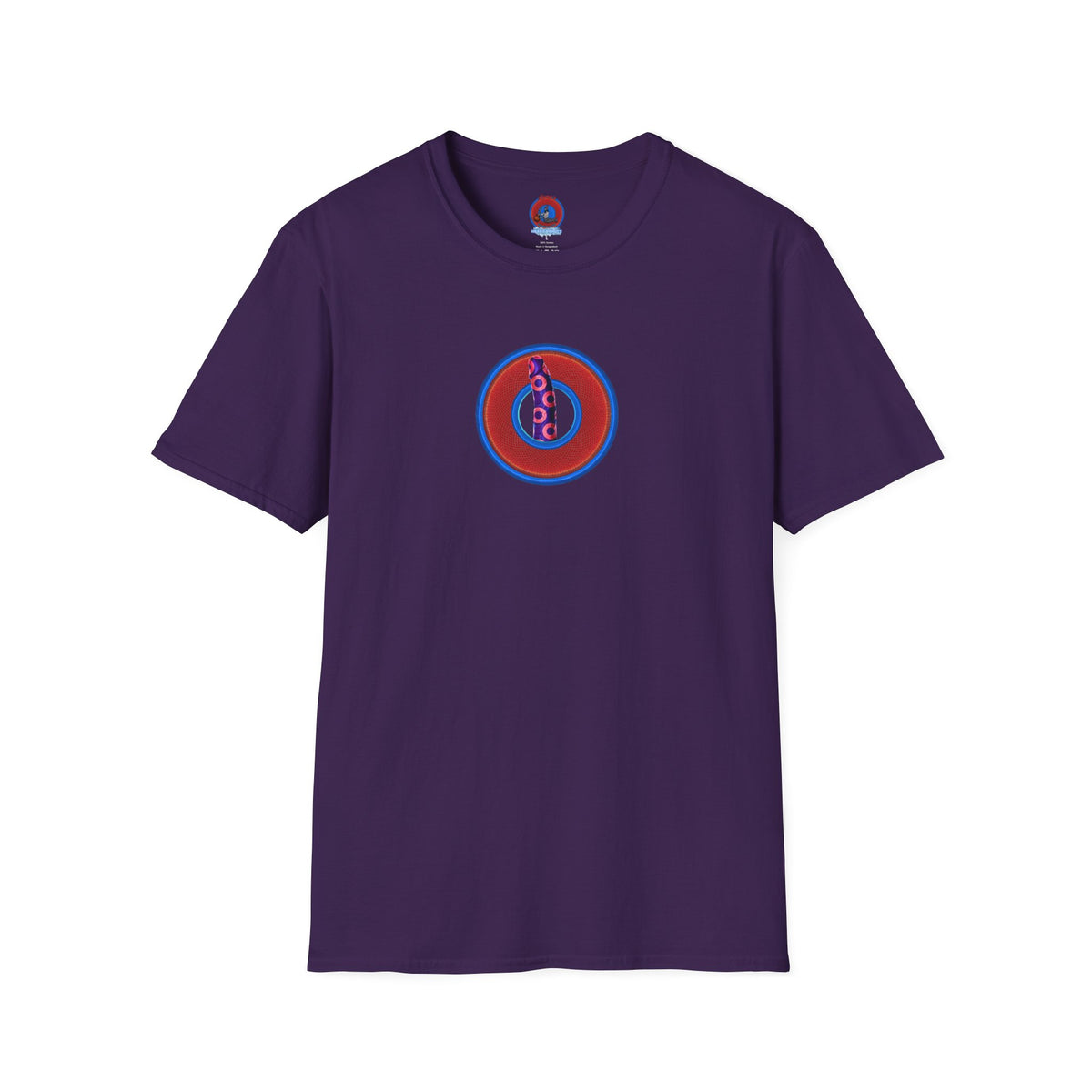 Classic Donut Tee - Unisex Soft-Style - "Sir Richard's Phamous Donut" - series 1.0  - variant 1 - red/blue paradox donut