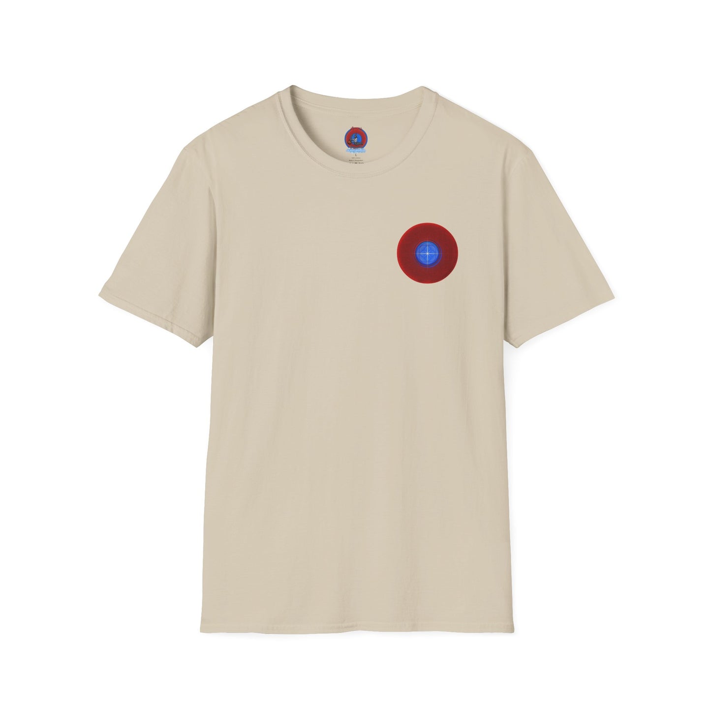 Classic Donut Tee - Unisex Soft-Style - "The Geometrical Donut" - series 1.0 - red donut